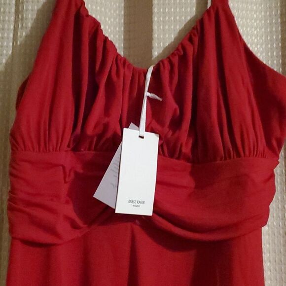 GRACE KARIN WOMAN DRESS 2XL NEW BURGUNDY - Picture 5 of 7